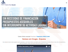Tablet Screenshot of centrovascular.es